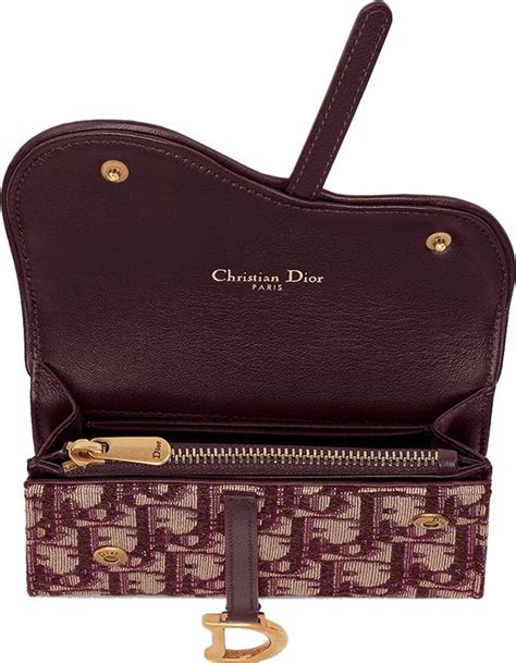 dior saddle wallet|lady dior wallet price.